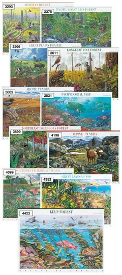 Full set of 12 "Nature of America" sheets // Face value 45.50 dollars