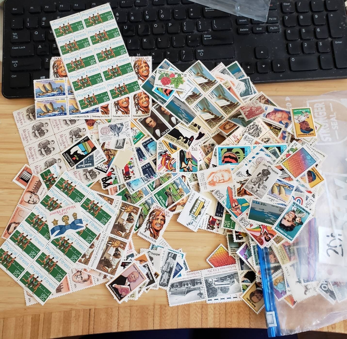 SALE hundred (100) 68 cent unused postage stamp combos NEW POST JAN 21ST 2024 RATE // face value 68.00, selling for 80%