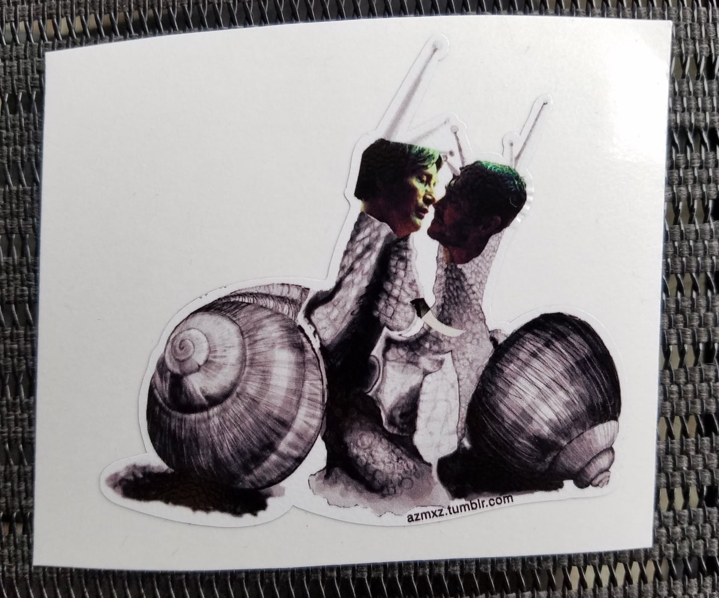 Hannigram - snannigram: NBC Hannibal Lecter & Will Graham as snails sticker (with knife) fanart