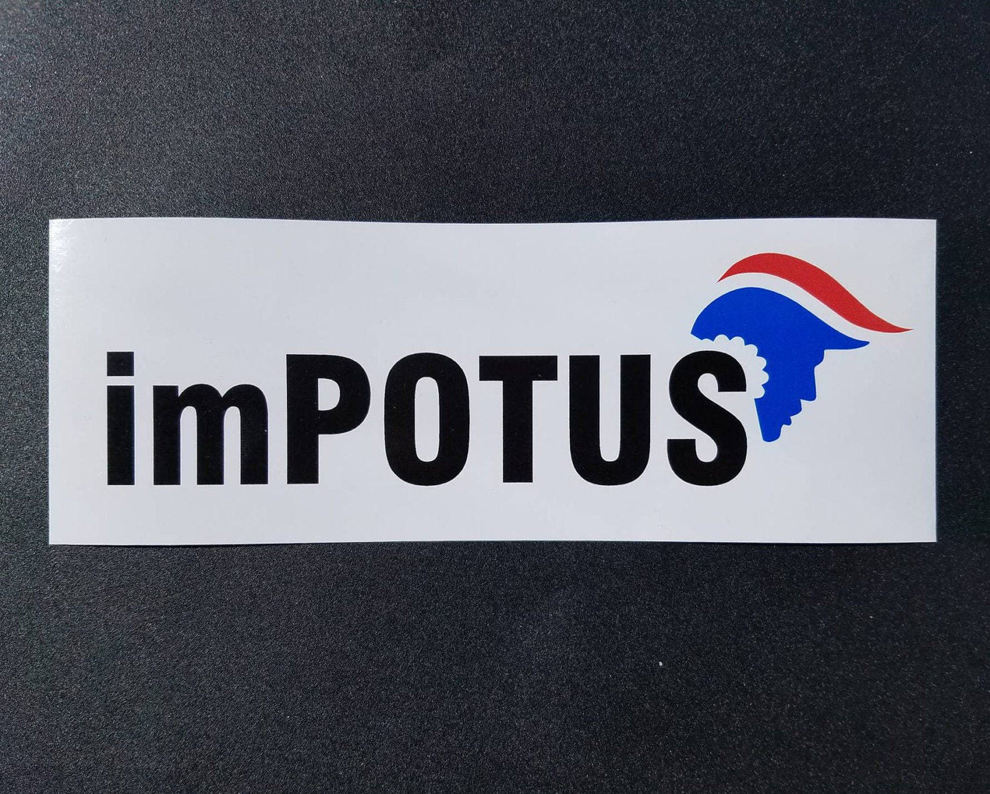 Impeached Trump political bumper sticker - Impotus