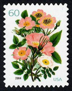 Five (5) vintage unused postage stamps - Bouquet of flowers // 60 cent stamps // face value 3.00