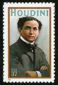 One (1) unused postage stamp - Harry Houdini // 37 cent stamp