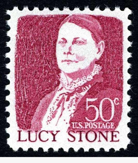 One (1) vintage unused postage stamps - Lucy Stone // 50 cent stamp