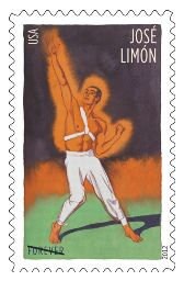 One (1) unused postage stamps - Jose Limon // Forever stamp (1 oz first class letter)