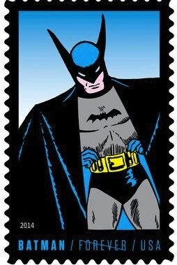 One (1) unused postage stamps - Batman (Golden age) // forever stamp