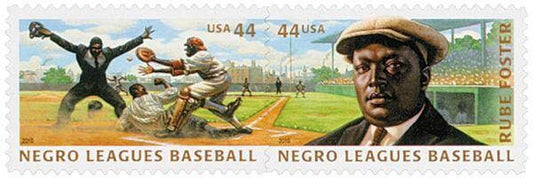 Two (2) unused postage stamps - Negro Leagues Baseball // 44 cent stamps // face value 0.88