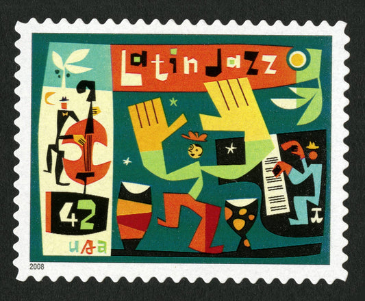 One (1) unused postage stamps - Latin Jazz // 42 cent stamps