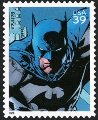 One (1) unused postage stamp - Super Heroes, DC comics // Batman // 39 cent stamp