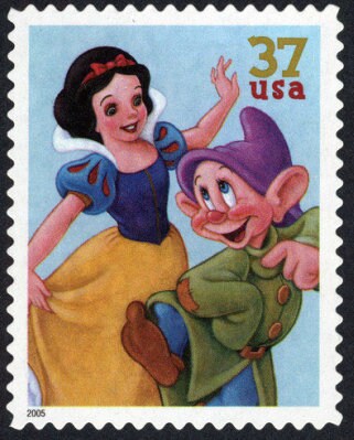 One (1) unused postage stamps - Disney characters - Celebration - Snow White // 37 cent stamp