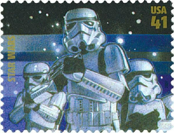 One (1) unused postage stamp - Star Wars: Stormtroopers // 41 cent stamp