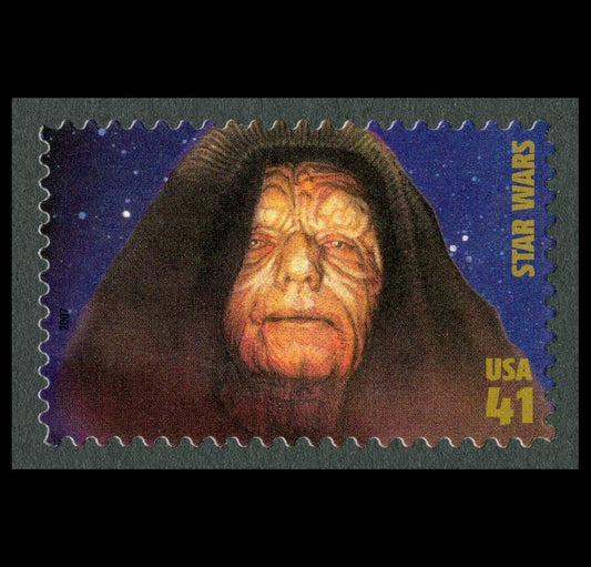 One (1) unused postage stamp - Star Wars: Emperor Palpatine // 41 cent stamp