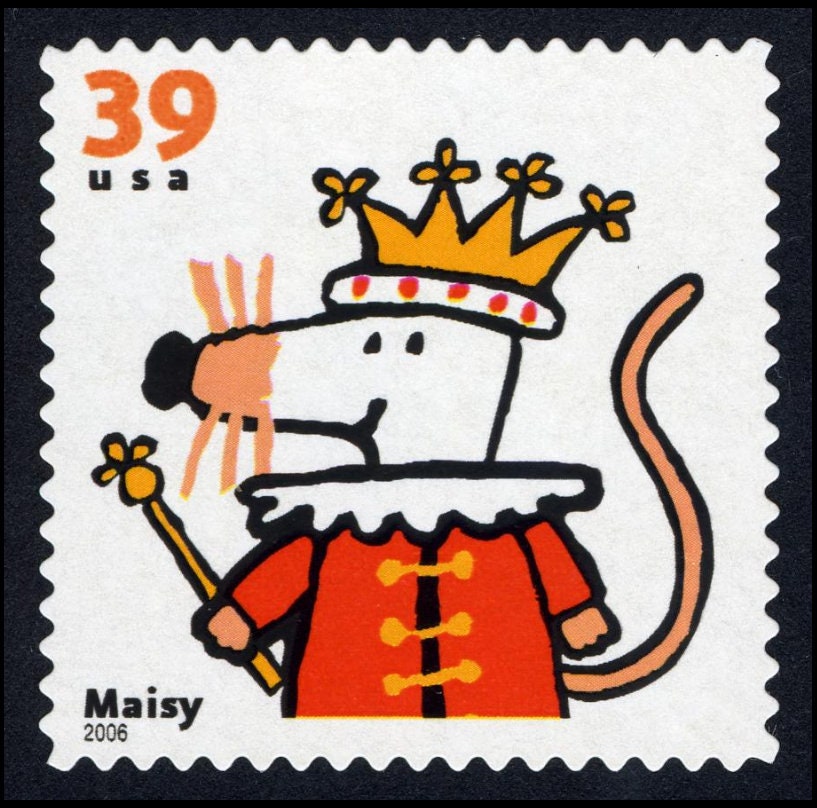 One (1) unused postage stamps - Favorite children's book animals: Maisy // 39 cent stamp