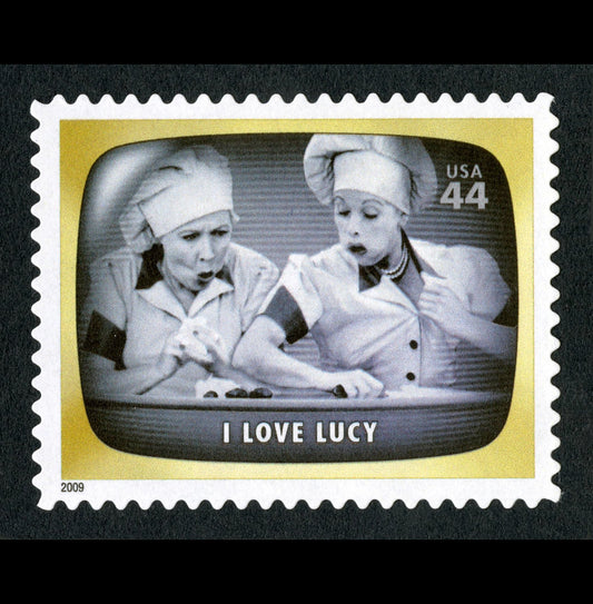 One (1) postage stamp - Early TV Memories: I Love Lucy // 44 cent stamp