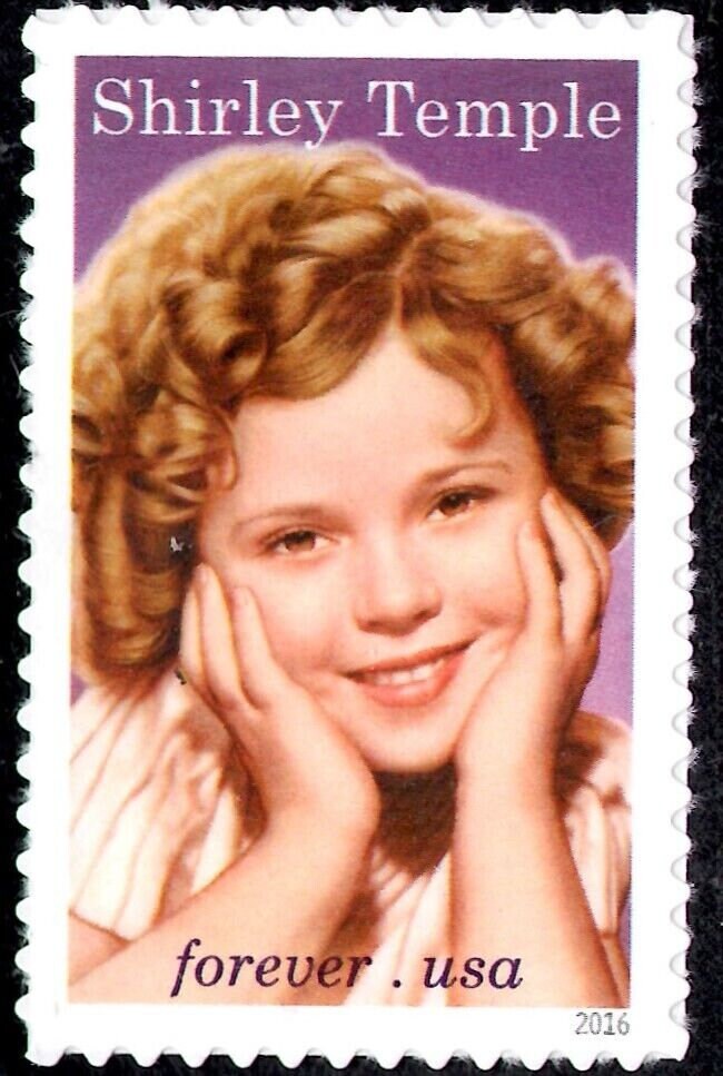 One (1) unused postage stamps - Shirley Temple // Forever stamp (1 oz first class letter)