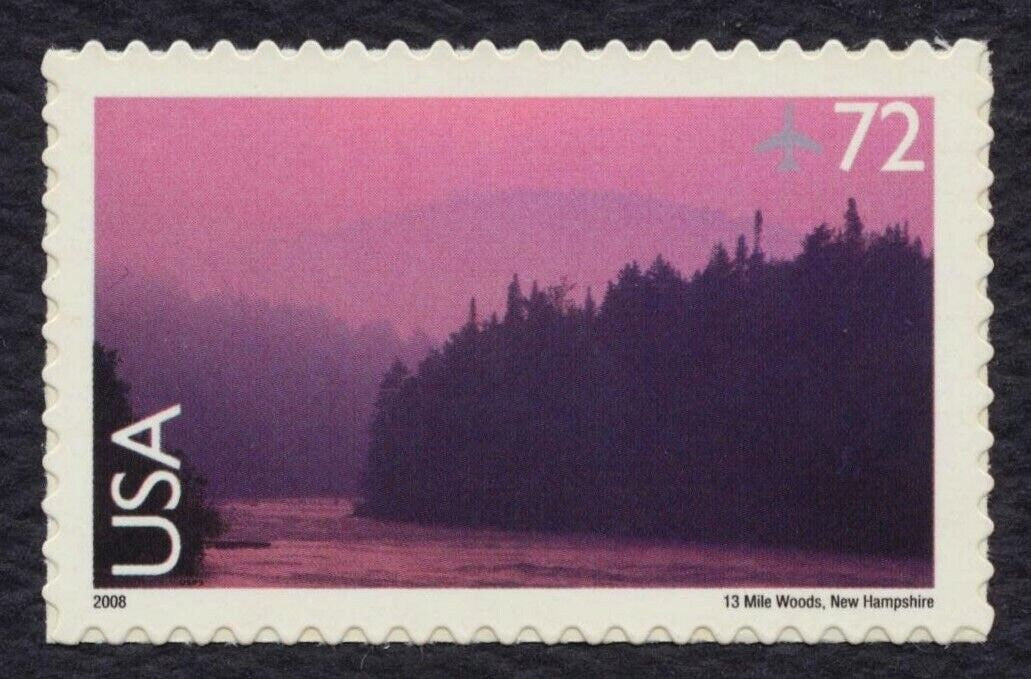 Five (5) unused postage stamps - 13 Mile woods: New Hampshire // 72 cent stamps // Face value 3.60