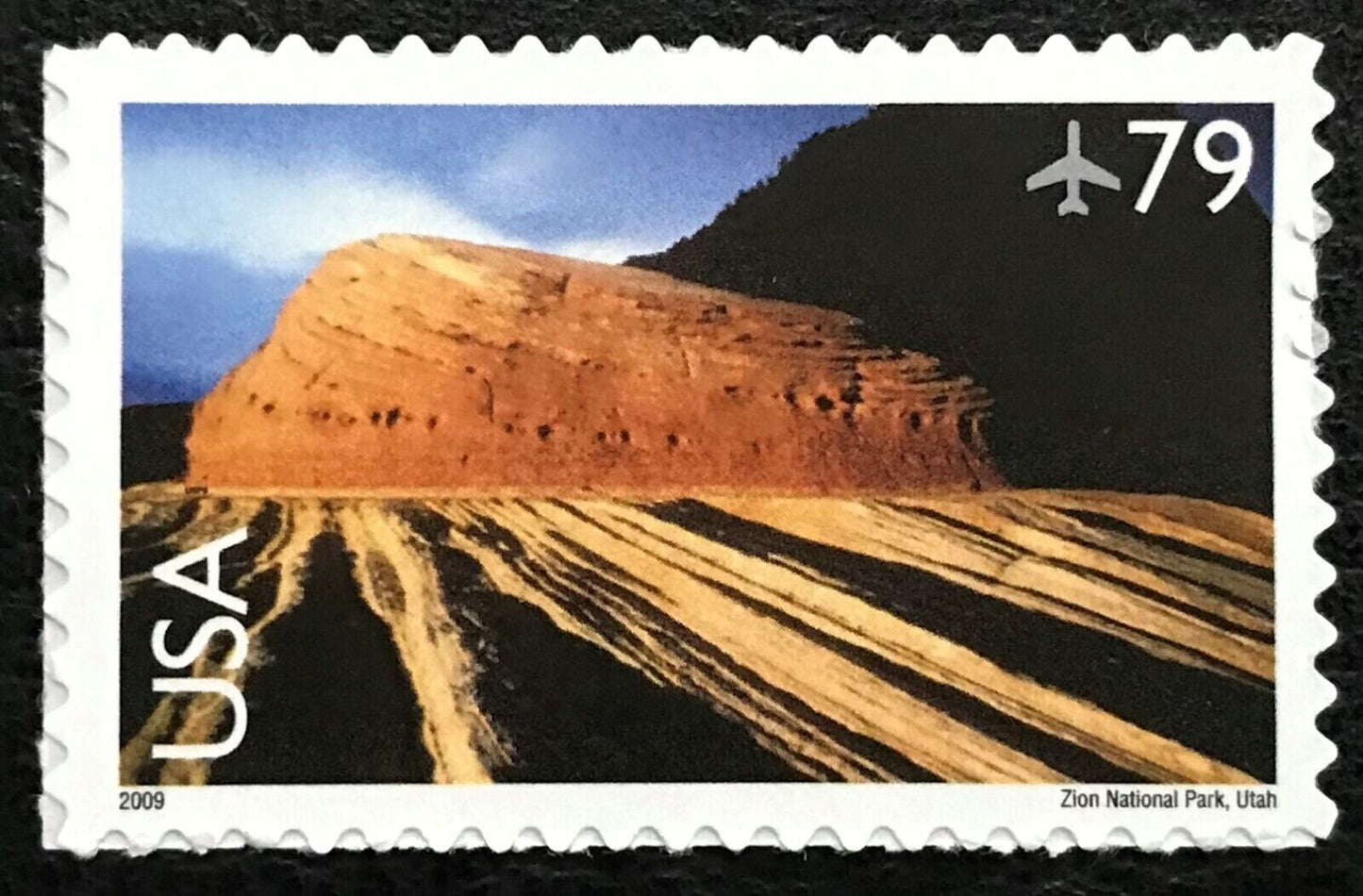 Five (5) unused postage stamps - Zion National Park, Utah // 79 cent stamps // Face value 3.95