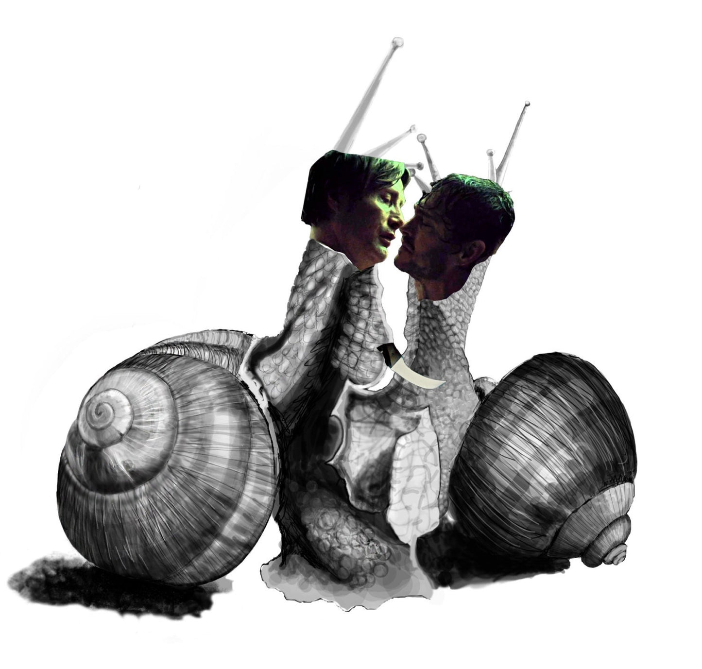 Hannigram - snannigram: NBC Hannibal Lecter & Will Graham as snails sticker (with knife) fanart